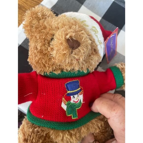 Christopher Radko Rare 2004 Galerie Au Chocolat Christmas Teddy Bear Plush - Picture 3 of 10